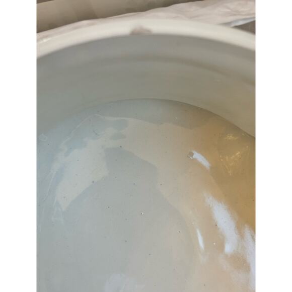 1950’s White Porcelain Cache Pot, Tray  from Alcora with Rams Decoration Rare - Picture 9 of 16